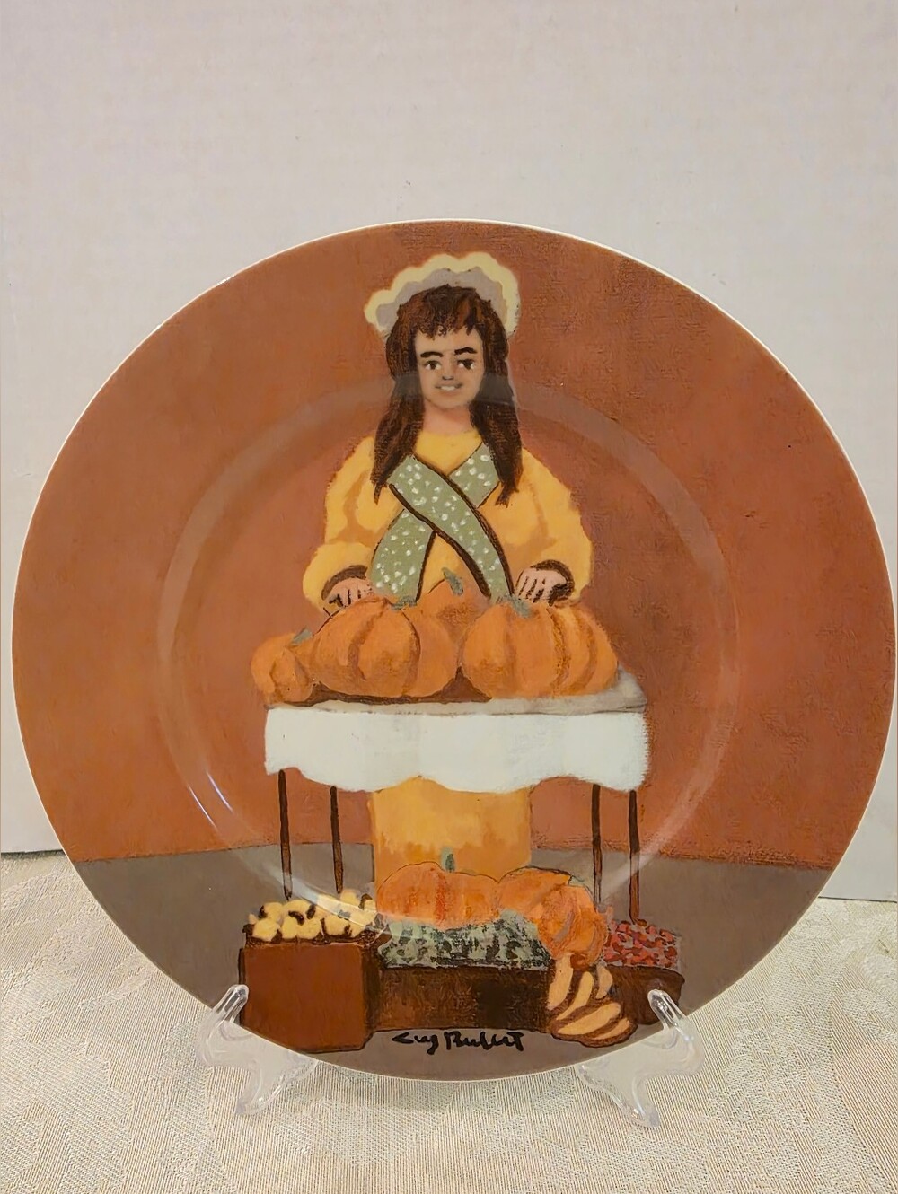 Guy Buffet GBC Collection "La Citrouille Dame" 7.5" Porcelain Salad Plate